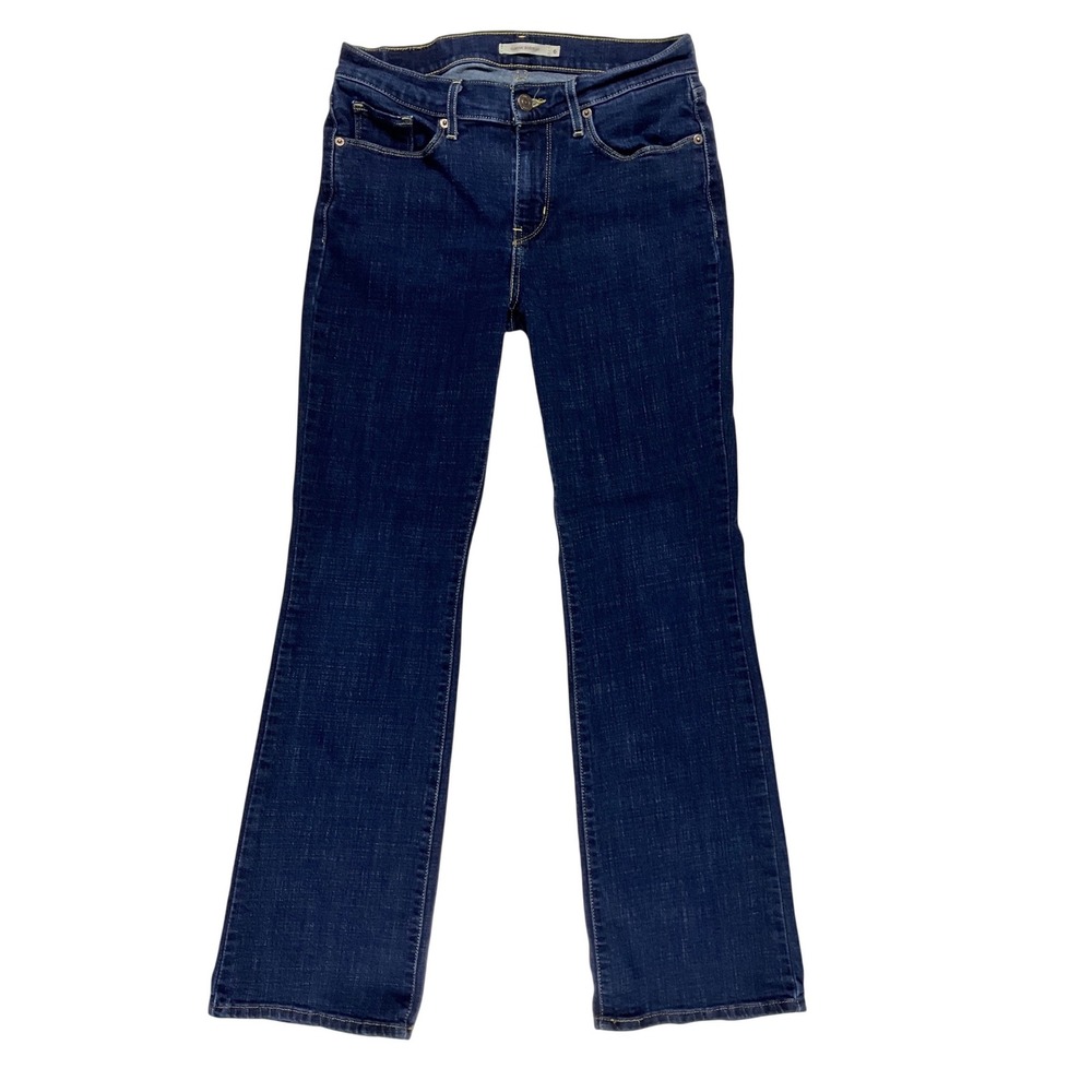 Levis Classic Bootcut Mid Rise Jeans Womens 6S W28/L30 Dark Wash Denim